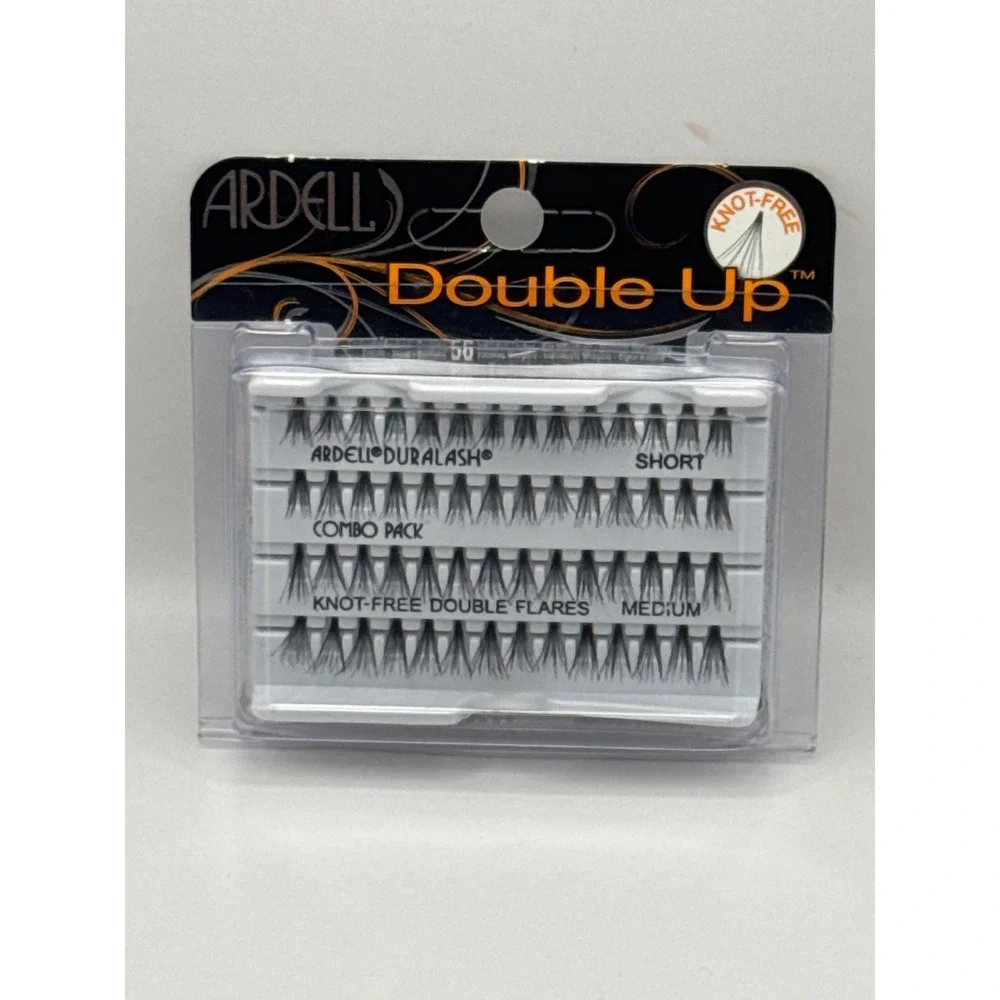 Ardell Duralash Double Up‎ Knot-Free Individual Lashes Combo Pack Short Med 56ct